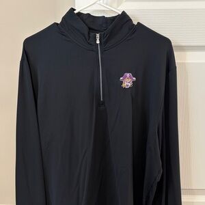 johnnie-O ECU Black Jolly Roger Performance Quarter-Zip